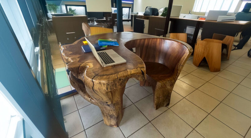 Genuine Guanacaste Wood Desk - Image 5