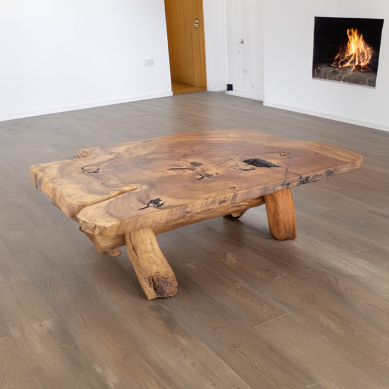 Guanacaste Wood Dining Table for 8