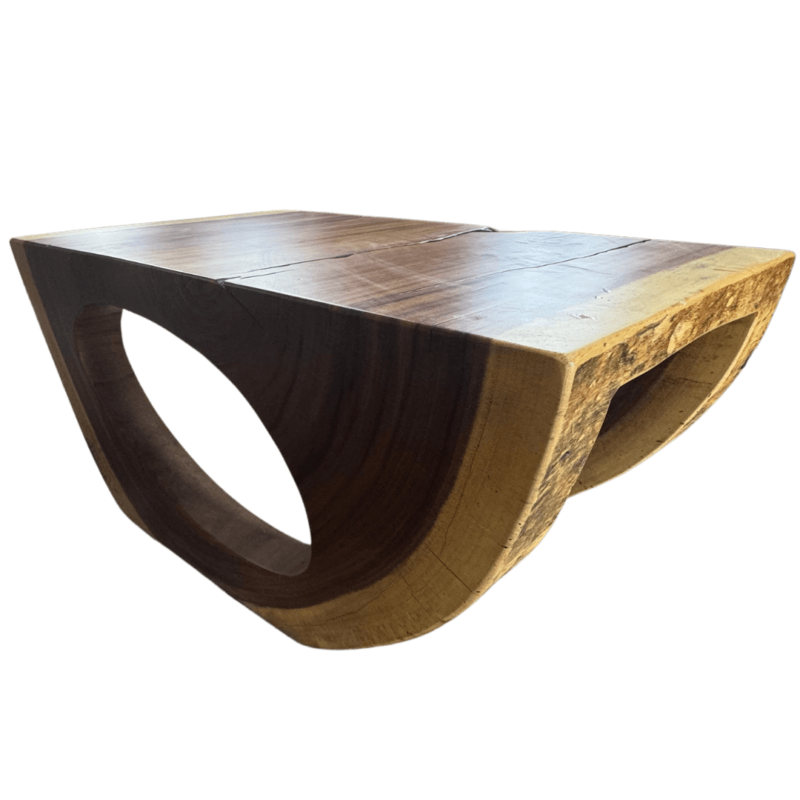 Elegant and Unique Guanacaste Wood Coffee Table - Image 2