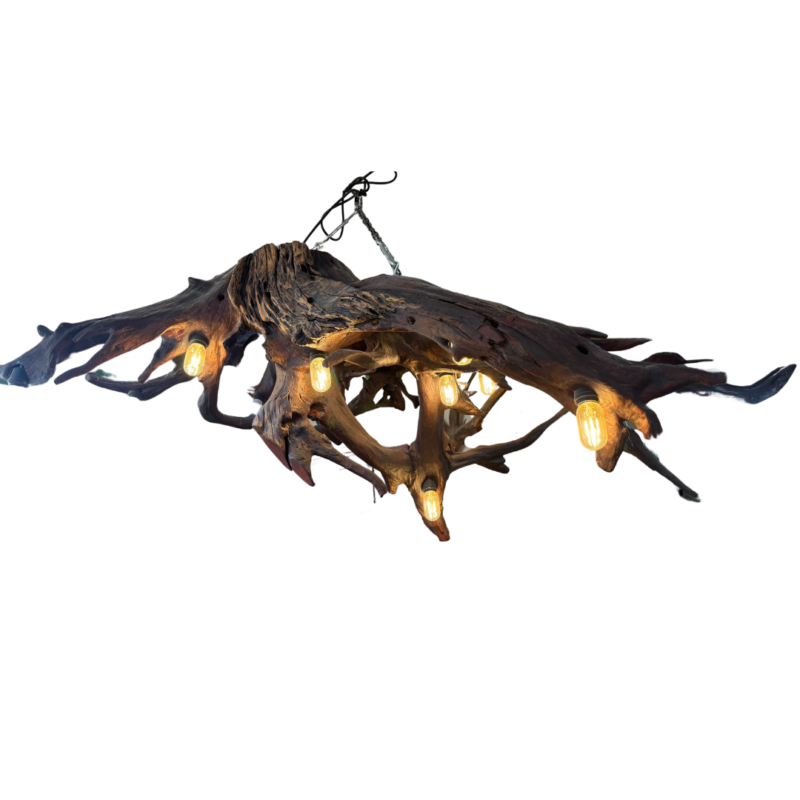 Mahogany Root Ceiling Lamp - Image 4
