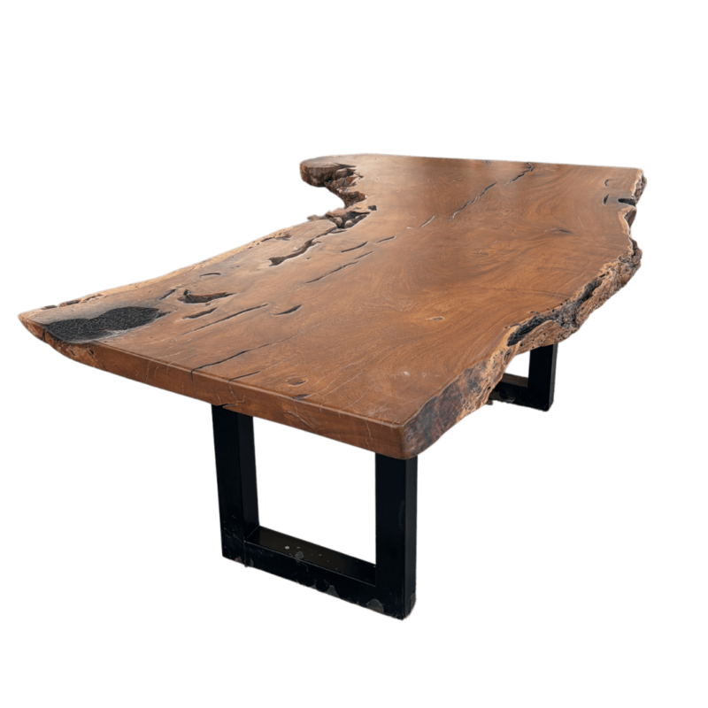 River Almond Wood Writing Desk - Image 2