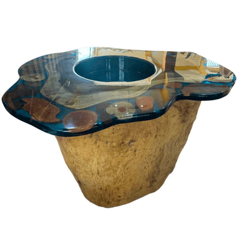 Guanacaste Wood Bar with Epoxy Resin Top - Image 4