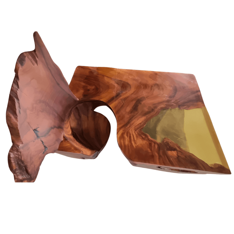 Guanacaste Wood Desk with Epoxy Resin - Image 4