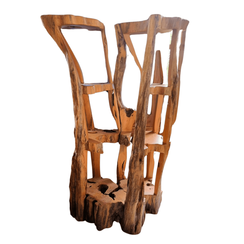 San Juan Wood Corner Shelf - Image 2