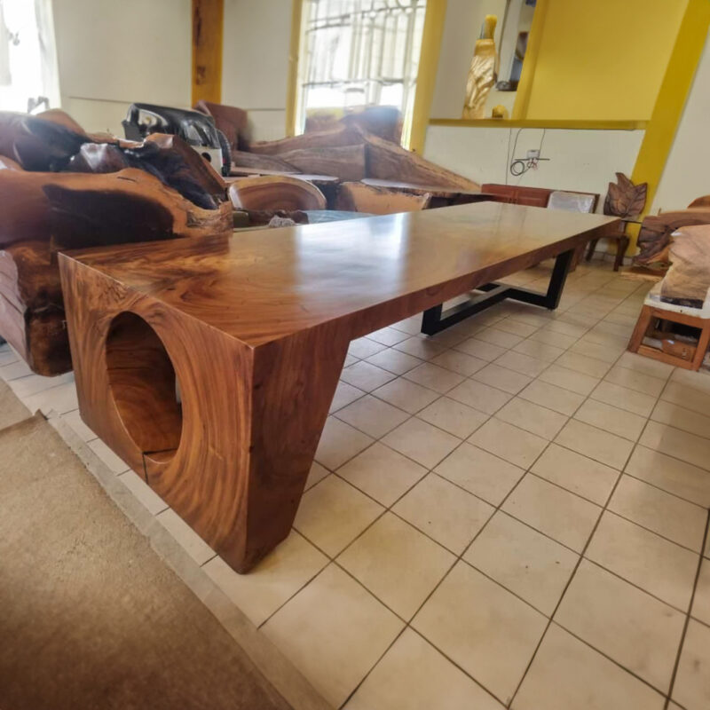 Handcrafted Guanacaste Dining Table for 12