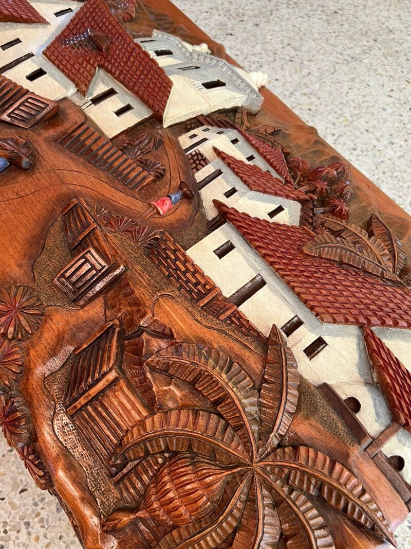 Hand-Carved Cedar Wood Chest - Image 2